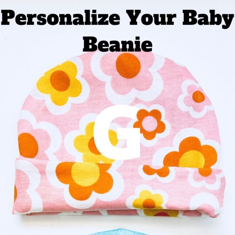 Personalized baby hat, custom baby hat, custom baby beanie, monogramed baby hat